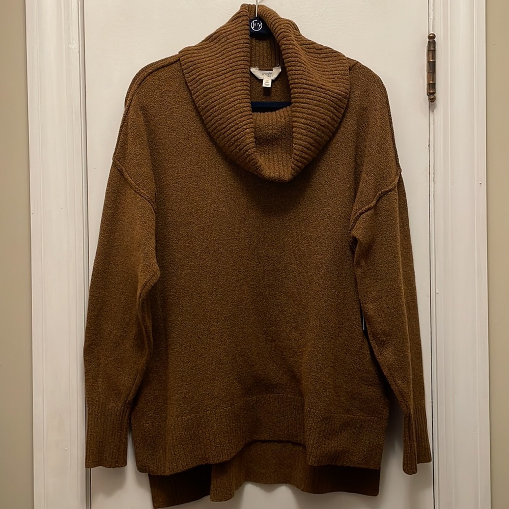Brown Cowl Neck Sweater NWT Size 0X